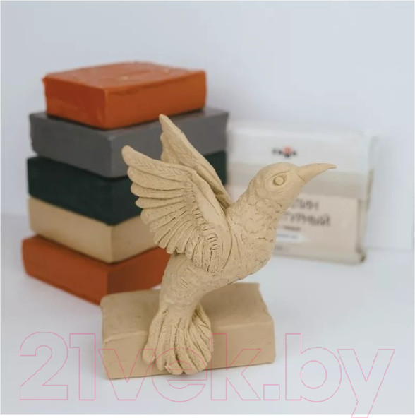 Изображение товара Пластилин скульптурный ГАММА Студия 2.80.Е050.003.2 (500г, серый, твердый)