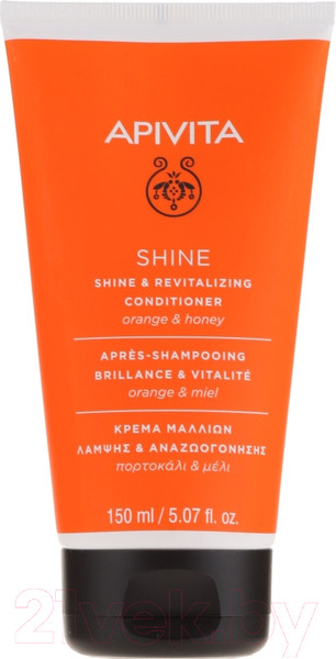 Изображение товара Кондиционер для волос Apivita Блеск и восстанавление с апельсином и медом (150мл)