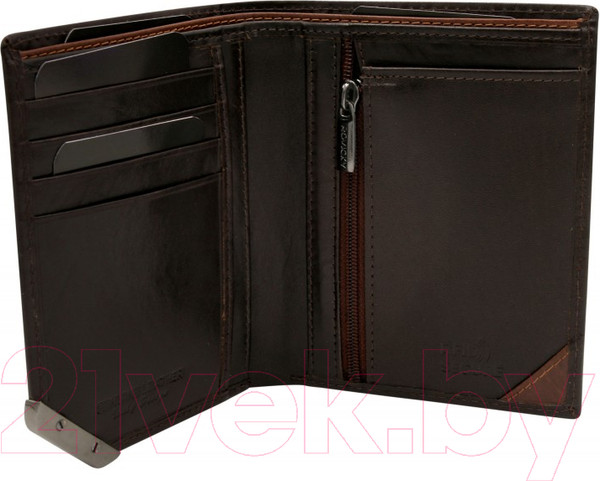 Изображение товара Портмоне Cedar Rovicky N484-RVTM-GN (темно-коричневый/коричневый)