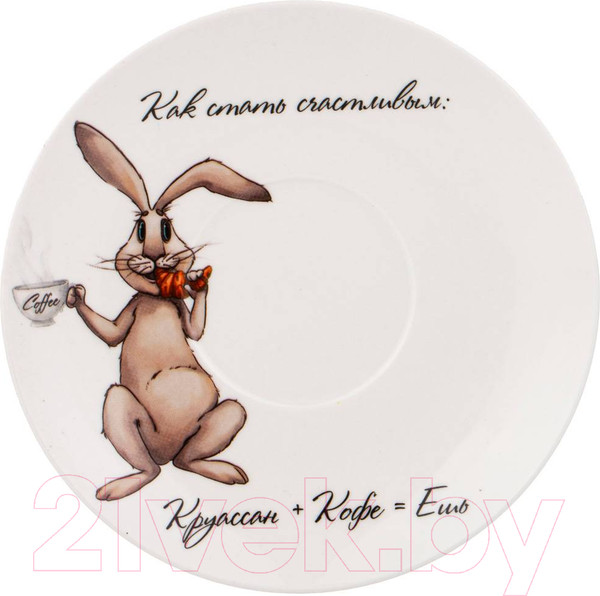 Изображение товара Чашка с блюдцем Lefard Счастье есть / 85-1795