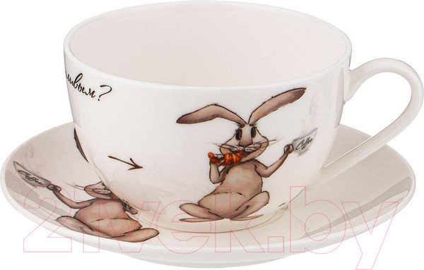 Изображение товара Чашка с блюдцем Lefard Счастье есть / 85-1795