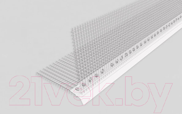 Изображение товара Уголок штукатурный Profigips ПВХ с сеткой и защитной лентой (2.5м)