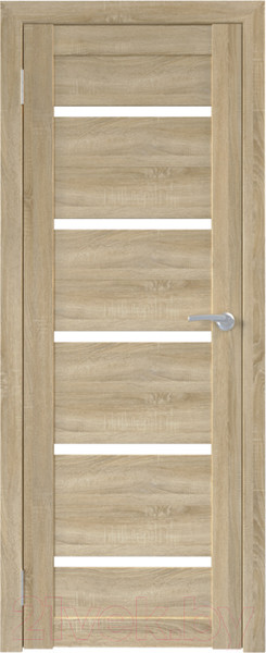 Изображение товара Дверь межкомнатная Юни Бона 01М 90x200 (дуб сонома/стекло белое)