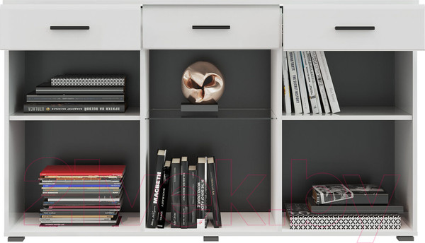 Изображение товара Тумба НК Мебель Gloss КМ-150 / 71373117 (белый/белый глянец)