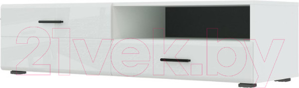 Изображение товара Тумба НК Мебель Gloss 140 / 71373138 (белый/белый глянец)