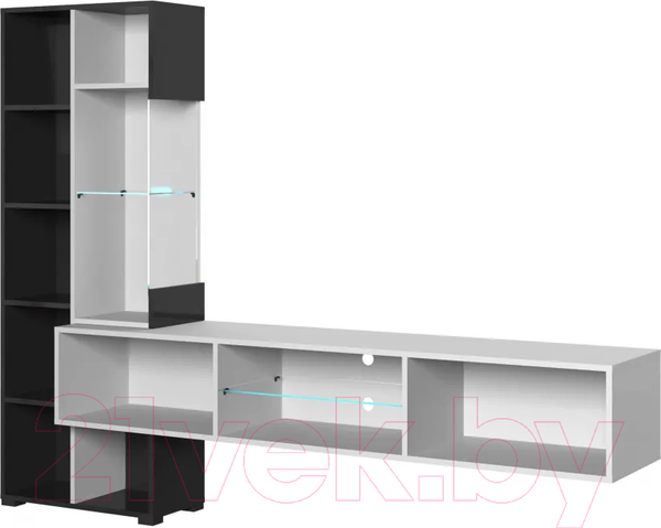 Изображение товара Горка НК Мебель Point тип-70 / 71774993 (белый/черный глянец)