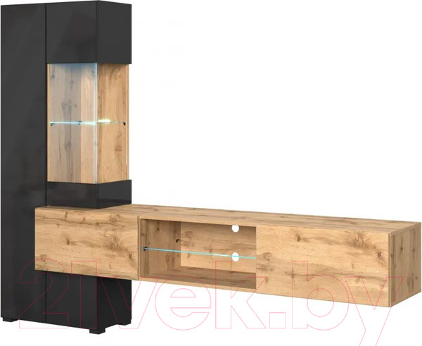 Изображение товара Горка НК Мебель Point тип-70 / 71774992 (дуб вотан/черный глянец)