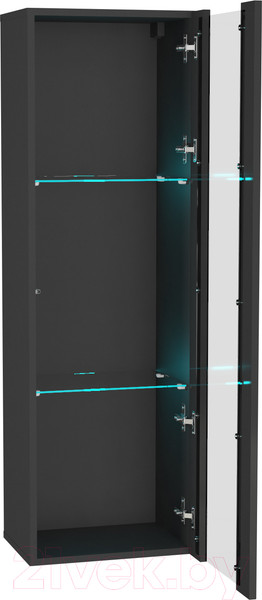 Изображение товара Шкаф навесной НК Мебель Point тип-21 / 71774438 (черный/черный глянец)