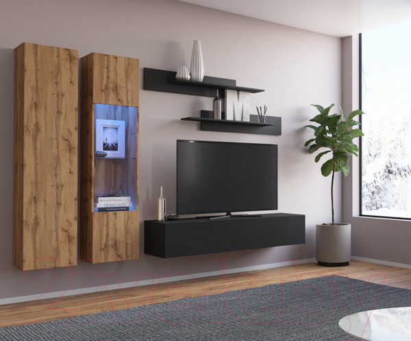 Изображение товара Шкаф навесной НК Мебель Point тип-40 / 71774448 (дуб вотан)