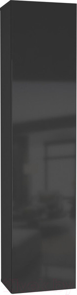 Изображение товара Шкаф навесной НК Мебель Point тип-40 / 71774450 (черный/черный глянец)