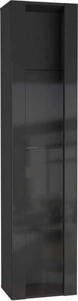 Изображение товара Шкаф навесной НК Мебель Point тип-41 / 71774453 (черный/черный глянец)