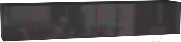 Изображение товара Шкаф навесной НК Мебель Point тип-50 / 71774459 (черный/черный глянец)