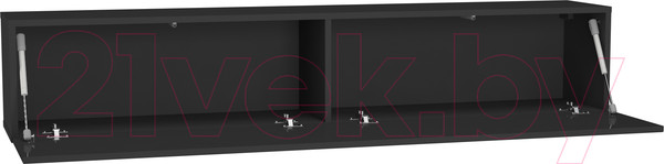Изображение товара Шкаф навесной НК Мебель Point тип-50 / 71774459 (черный/черный глянец)