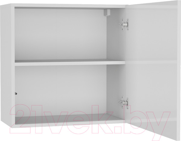 Изображение товара Шкаф навесной НК Мебель Point тип-60 / 71774464 (белый/белый глянец)
