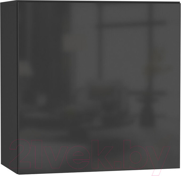 Изображение товара Шкаф навесной НК Мебель Point тип-60 / 71774465 (черный/черный глянец)