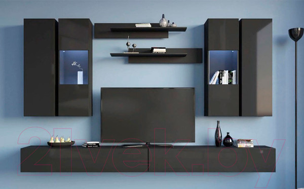 Изображение товара Комплект полок НК Мебель Point / 71774471 (черный)