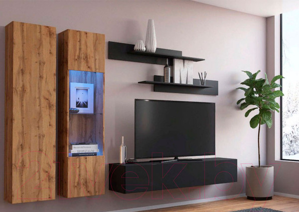 Изображение товара Комплект полок НК Мебель Point / 71774471 (черный)