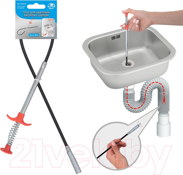 Изображение товара Трос сантехнический Мультидом VL58-36
