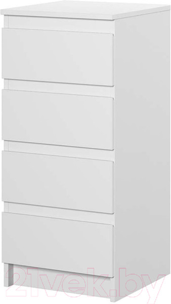 Изображение товара Комод НК Мебель Stern Т-2 4-я / 72674926 (16мм,белый)