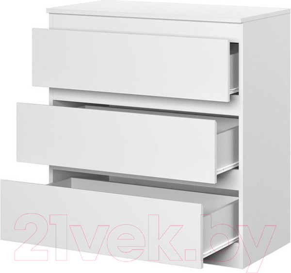 Изображение товара Комод НК Мебель Stern Т-3 3-я / 72674928 (16мм, белый)