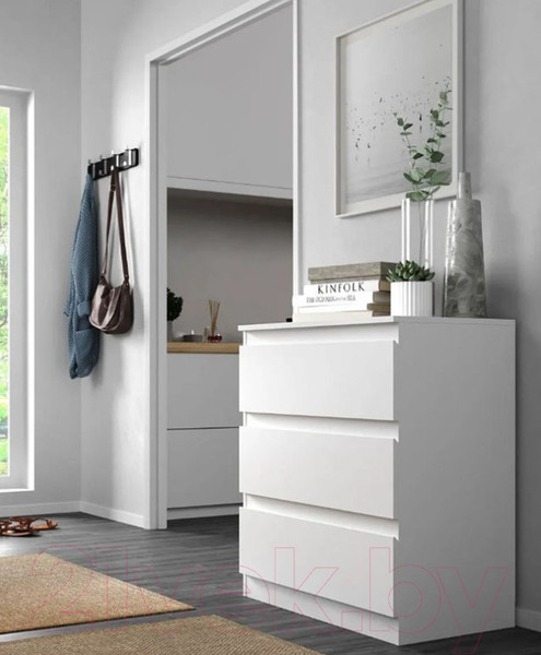 Изображение товара Комод НК Мебель Stern Т-3 3-я / 72674928 (16мм, белый)