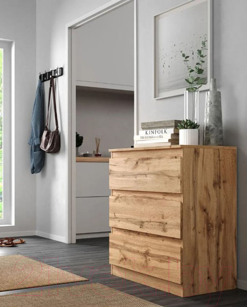 Изображение товара Комод НК Мебель Stern Т-3 3-я / 72674927 (16мм, дуб вотан)