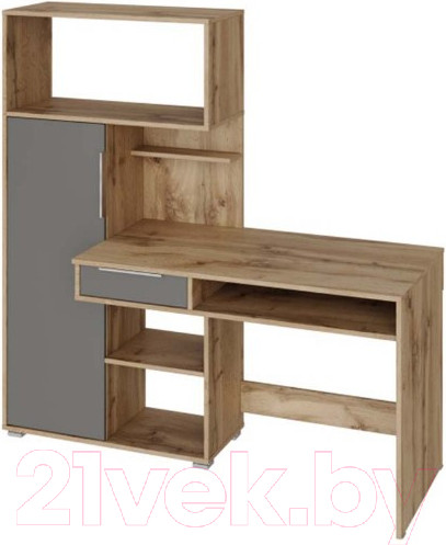 Изображение товара Письменный стол НК Мебель Квадро / 74264629 (дуб вотан/графит)