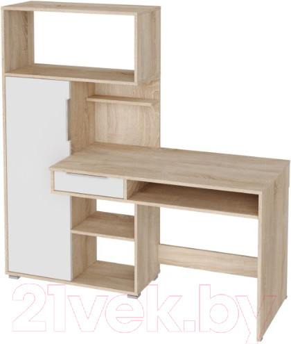 Изображение товара Письменный стол НК Мебель Квадро / 74260155 (дуб сонома/белый)