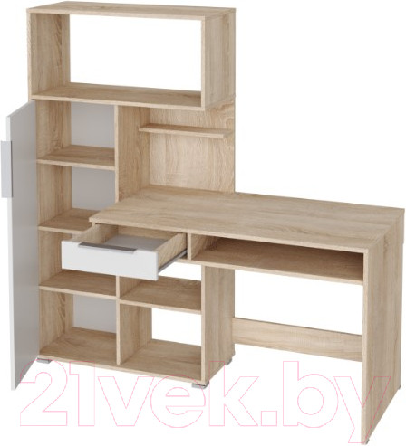 Изображение товара Письменный стол НК Мебель Квадро / 74260155 (дуб сонома/белый)