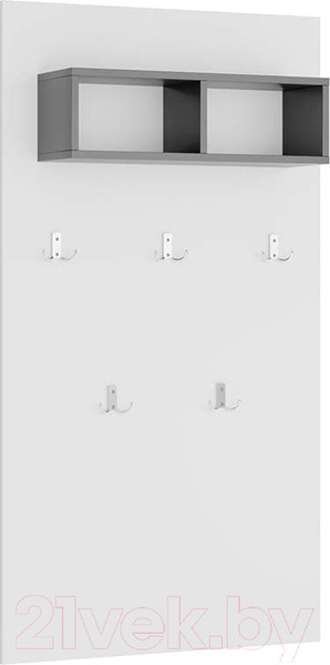 Изображение товара Вешалка для одежды НК Мебель Gloss / 73374545 (белый/черный)