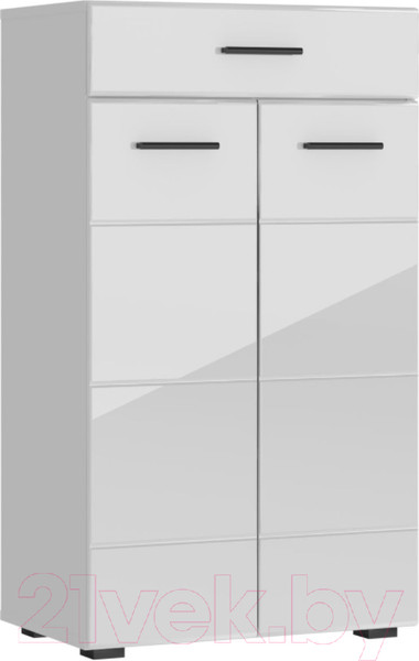 Изображение товара Тумба НК Мебель Gloss КМВ-60 / 73374543 (белый/черный)