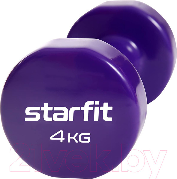 Изображение товара Гантель Starfit DB-101 (4кг, фиолетовый)
