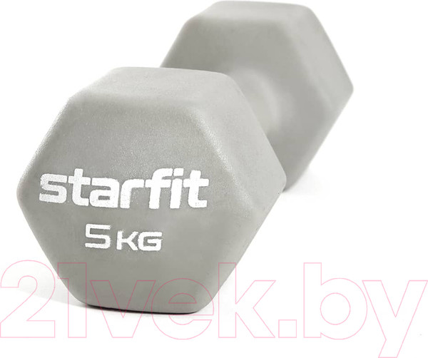 Изображение товара Гантель Starfit DB-201 (5кг, тепло-серый пастель)
