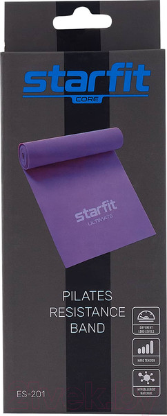 Изображение товара Эспандер Starfit ES-201 (1200x150x0.65мм, фиолетовый пастель)