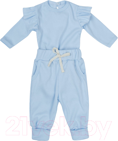 Изображение товара Комплект одежды для малышей Amarobaby Fashion / AB-OD21-FS2/19-56 (голубой, р. 56)