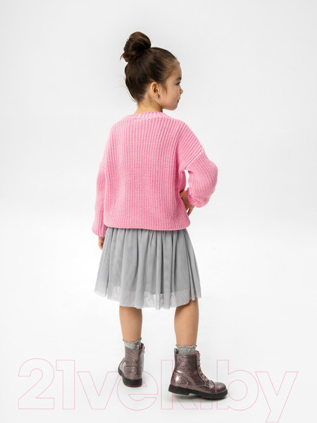 Изображение товара Кардиган детский Amarobaby Knit / AB-OD21-KNIT19/06-104 (розовый, р. 104)