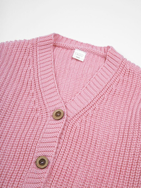 Изображение товара Кардиган детский Amarobaby Knit / AB-OD21-KNIT19/06-98 (розовый, р. 98)