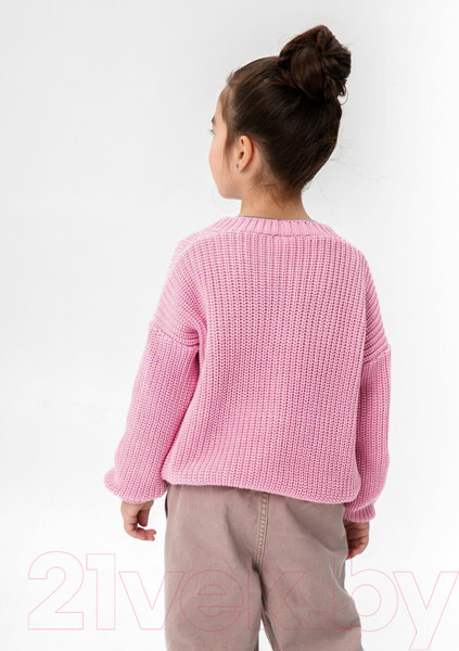 Изображение товара Кардиган детский Amarobaby Knit / AB-OD21-KNIT19/06-98 (розовый, р. 98)