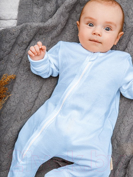 Изображение товара Комбинезон для малышей Amarobaby Fashion / AB-OD21-FS3/19-74 (голубой, р. 74)