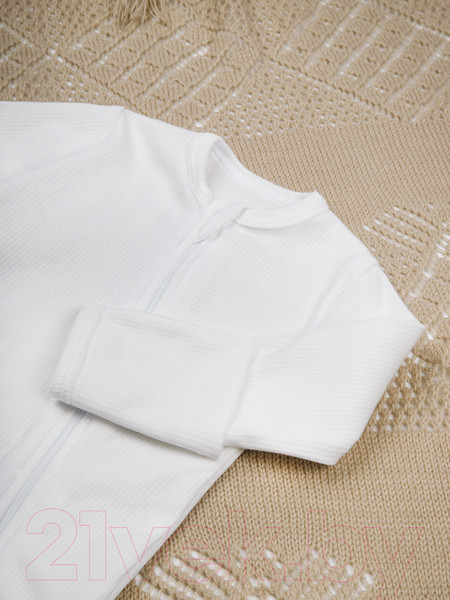 Изображение товара Комбинезон для малышей Amarobaby Fashion / AB-OD21-FS3/33-86 (молочный, р. 86)