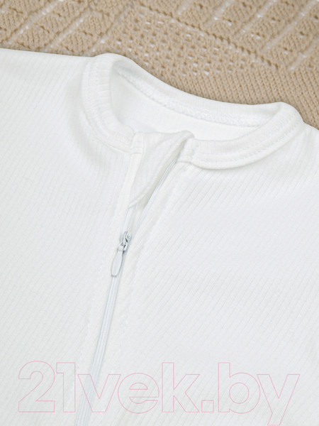 Изображение товара Комбинезон для малышей Amarobaby Fashion / AB-OD21-FS3/33-86 (молочный, р. 86)