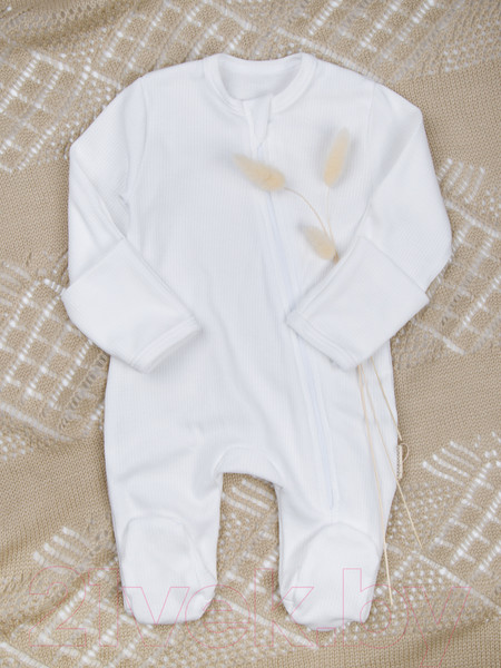 Изображение товара Комбинезон для малышей Amarobaby Fashion / AB-OD21-FS3/33-86 (молочный, р. 86)