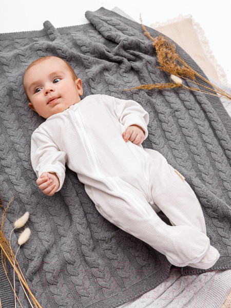 Изображение товара Комбинезон для малышей Amarobaby Fashion / AB-OD21-FS3/33-86 (молочный, р. 86)