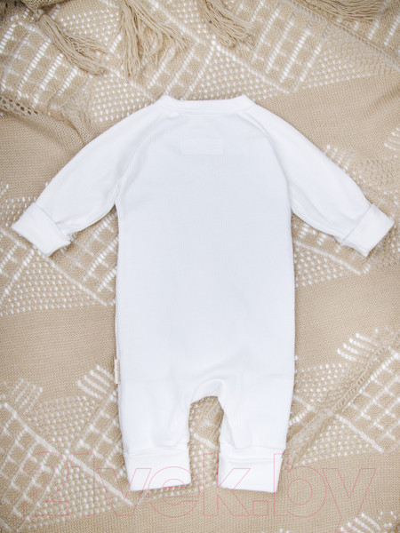 Изображение товара Комбинезон для малышей Amarobaby Fashion / AB-OD21-FS5/33-56 (молочный, р. 56)