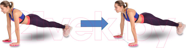 Изображение товара Набор слайдеров для фитнеса Indigo Sport IN097 (розовый)