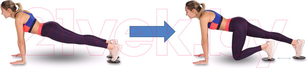 Изображение товара Набор слайдеров для фитнеса Indigo Sport IN097 (розовый)