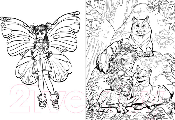 Изображение товара Раскраска Эксмо Большая книга фееричных раскрасок (Есаулов И.В.)