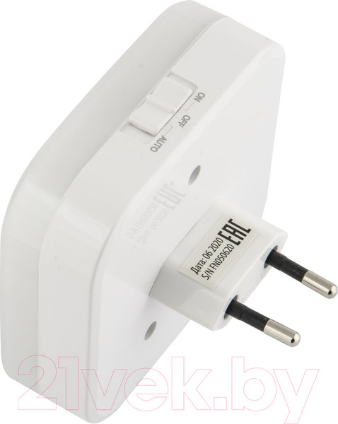 Изображение товара Ночник Uniel DTL-321 White/Sensor/2USB / UL-00007348