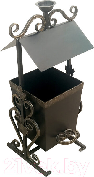 Изображение товара Урна уличная СтальСнабДизайн МСК-4 (с пепельницей)