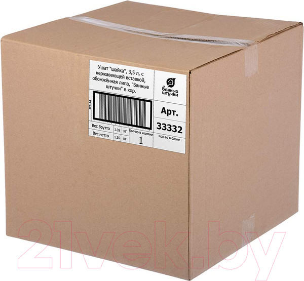 Изображение товара Ушат Банные Штучки Шайка / 33332 (3.5л)